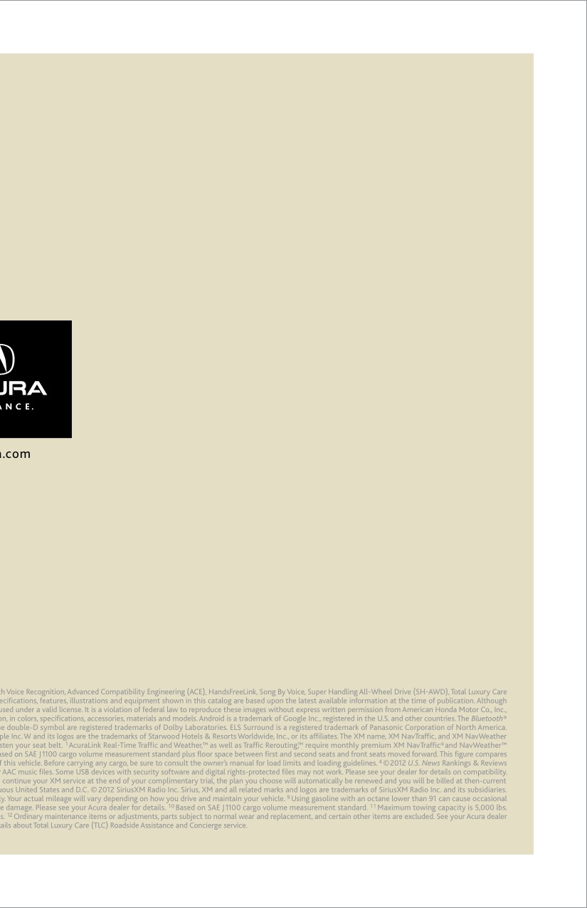 2013 Acura MDX Brochure Page 40